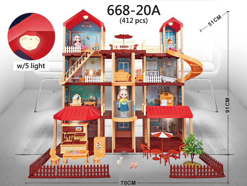 Princess doll house with Light