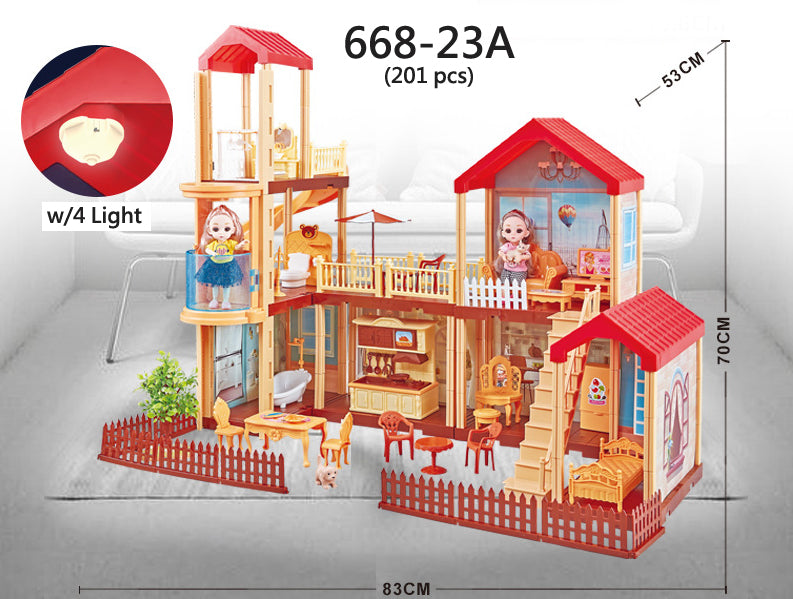Princess doll house with Light