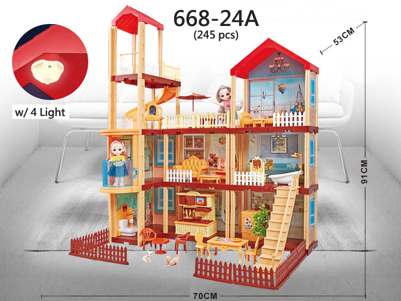 Princess doll house with Light