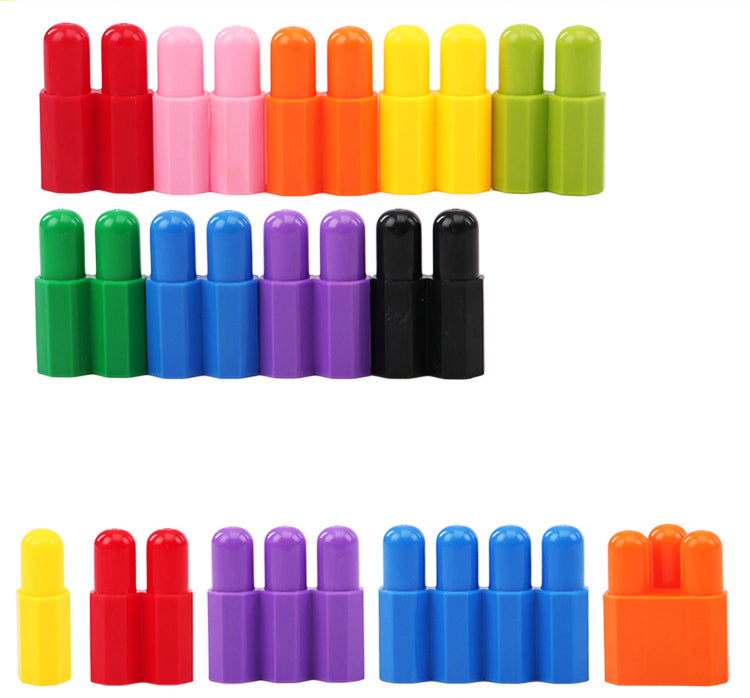 132PCS Bullet Plug Building Blocks