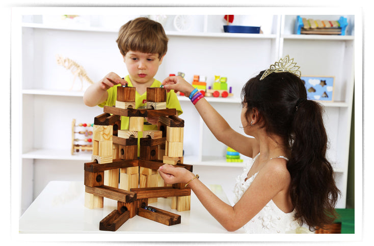 Onshine - Wooden Marbles Building