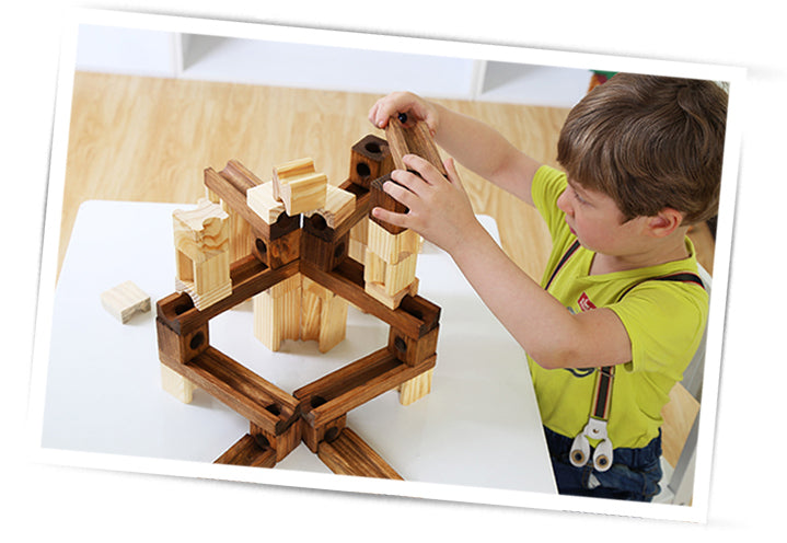 Onshine - Wooden Marbles Building