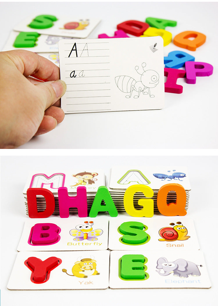 English Letter Learning Card