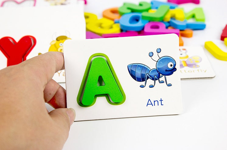 English Letter Learning Card