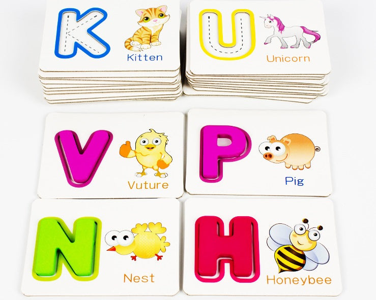 English Letter Learning Card