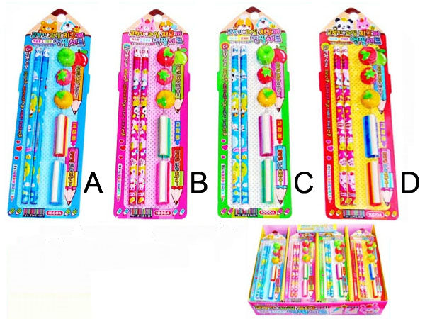 2 Pencil w- Non-slip Rubber Set A