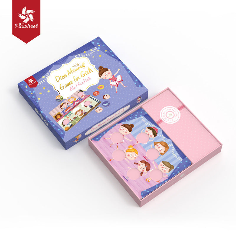 Pinwheel Dice Memory Game For Girl