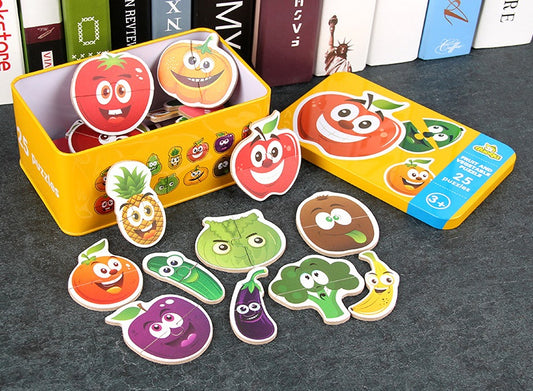 Fruit and Vegetable Puzzle (24 puzzles)