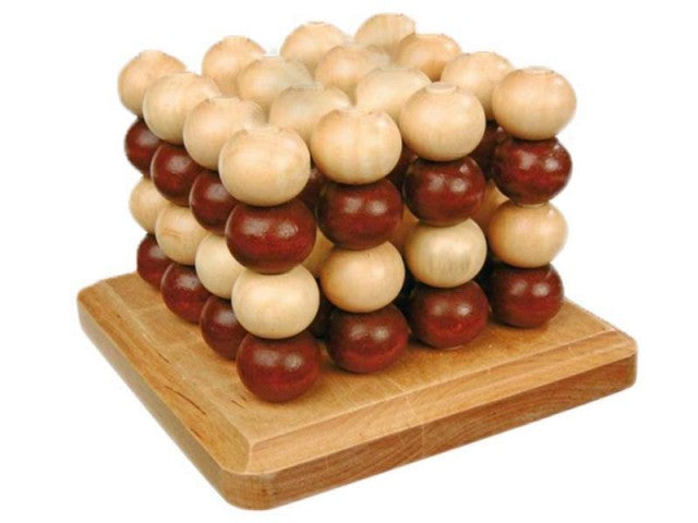 Solid Wood 3D Tic-Tac-Toe