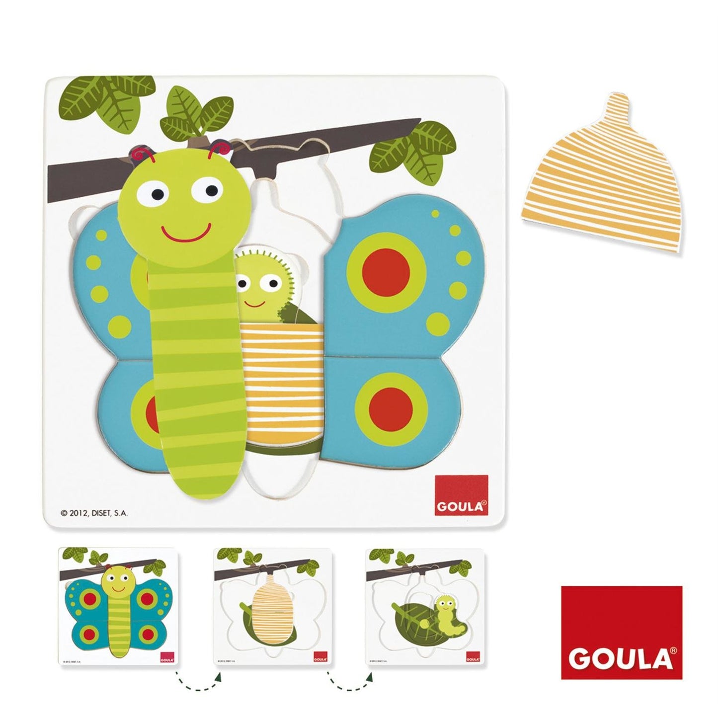 Goula - Puzzle 3 Levels Butterfly