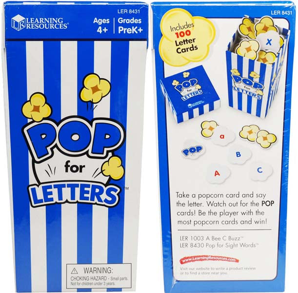 Pop for Letters alphabet game