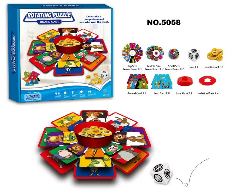Rotating Puzzle Board Game