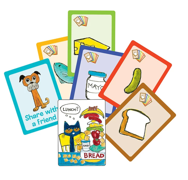 PETE THE CAT BIG LUNCH CARD GAME TIN