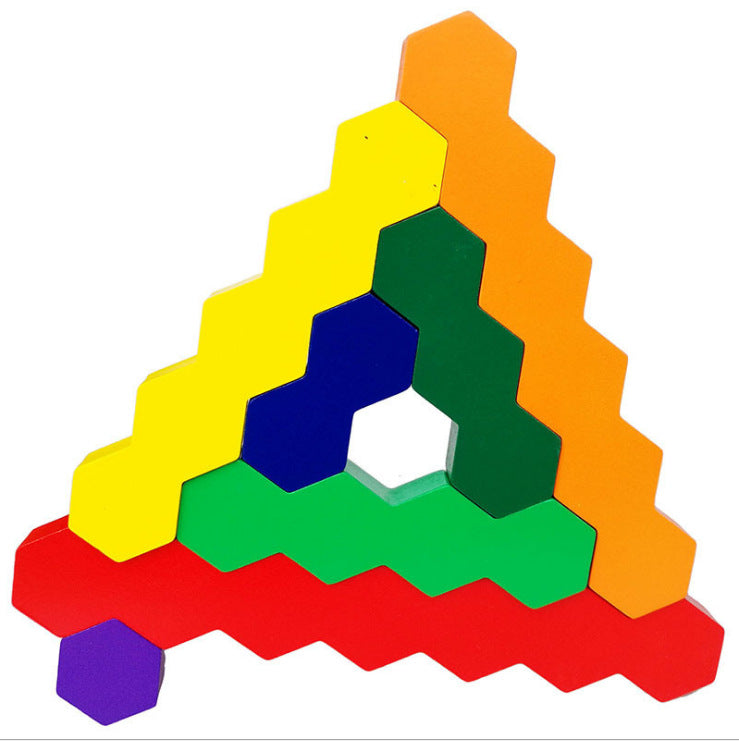 Wooden Hexagonal Blocks