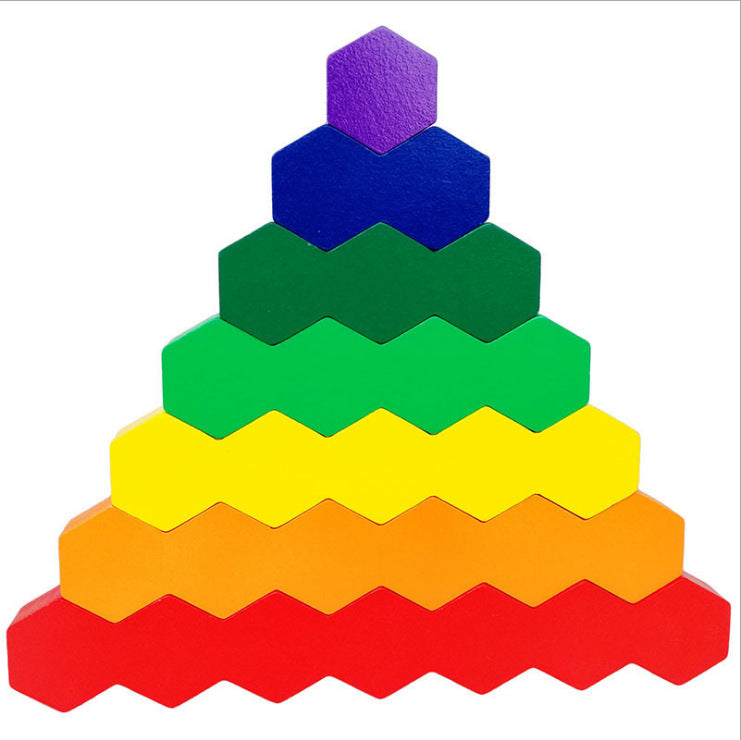 Wooden Hexagonal Blocks