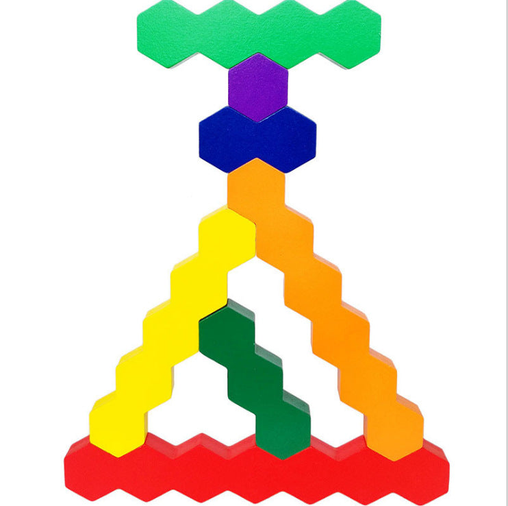 Wooden Hexagonal Blocks
