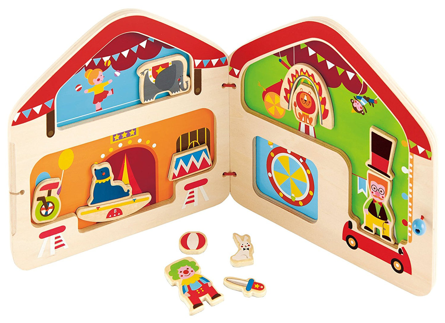 Hape - Big Top Circus Magnetic Book