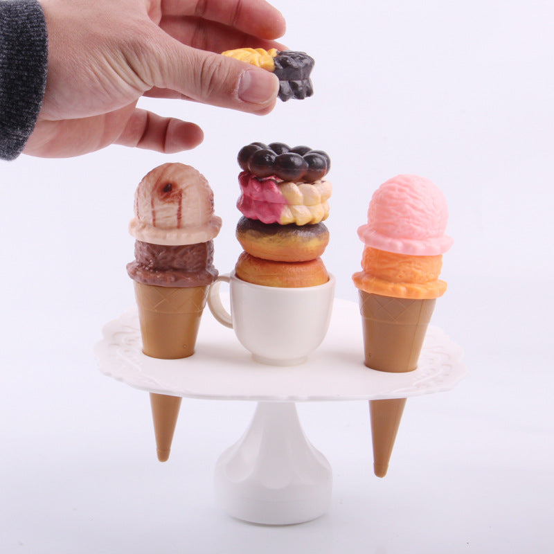 Stacking Funny Game Cookies and ice-cream