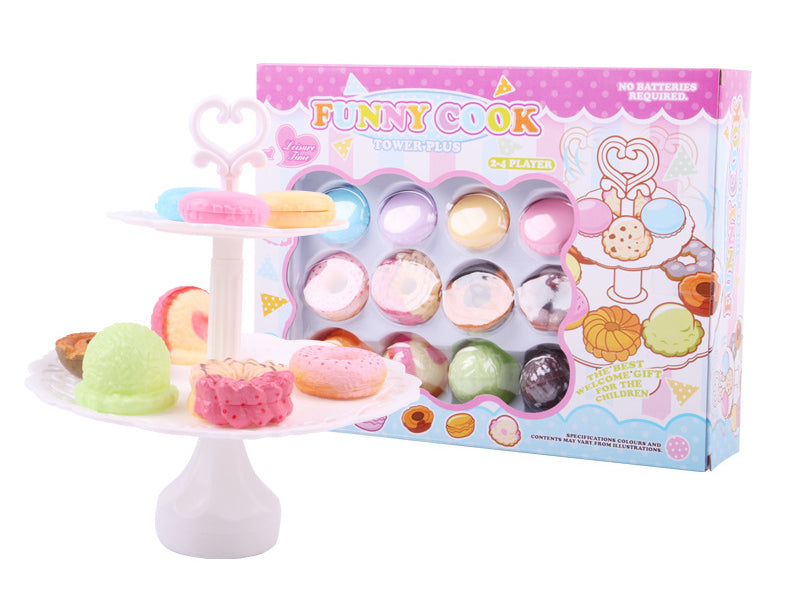 Funny Cook Tower Plus ( Macarons Ice-Cream Donuts)