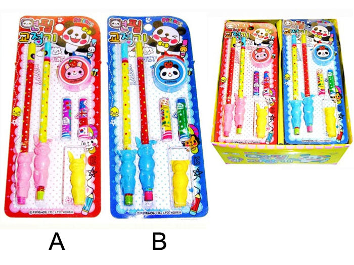 2 Pencil w- Non-slip Rubber Set B