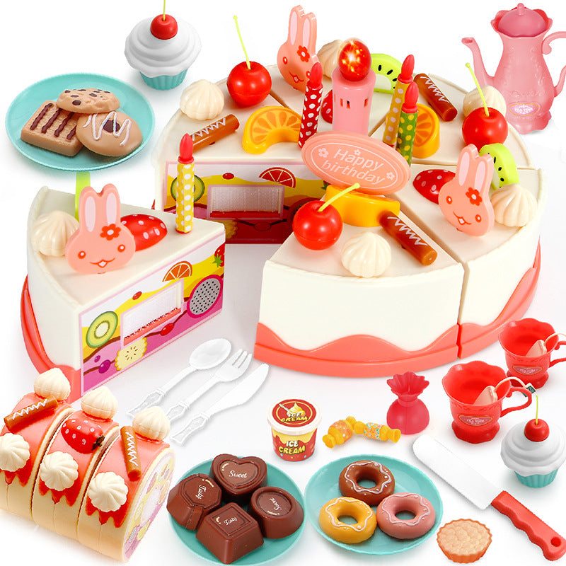 DIY Birthday Cake with music candle (82pcs)