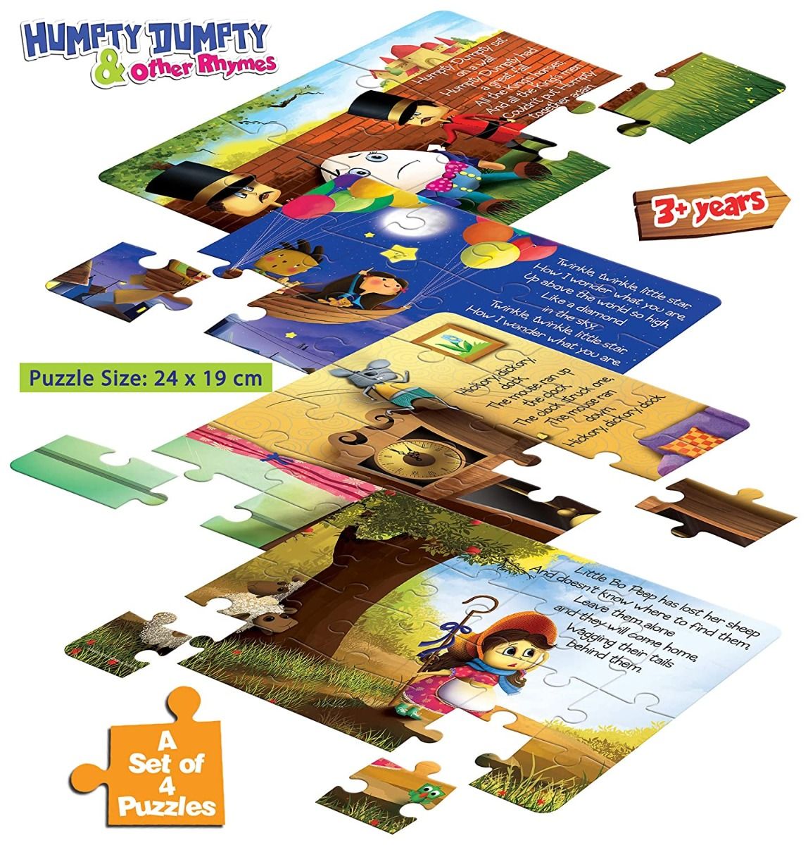Frank Humpty Dumpty & Other Rhymes (set of 4) Jigsaw Puzzles