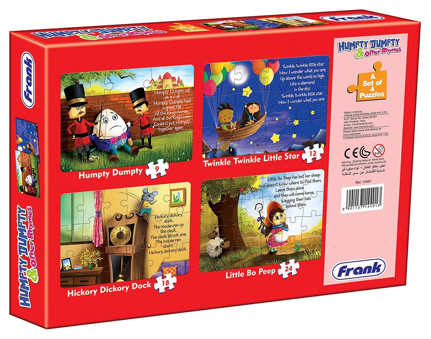 Frank Humpty Dumpty & Other Rhymes (set of 4) Jigsaw Puzzles