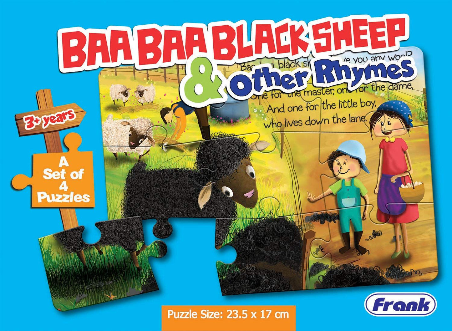 Frank Baa Baa 黑羊拼圖 4 件套
