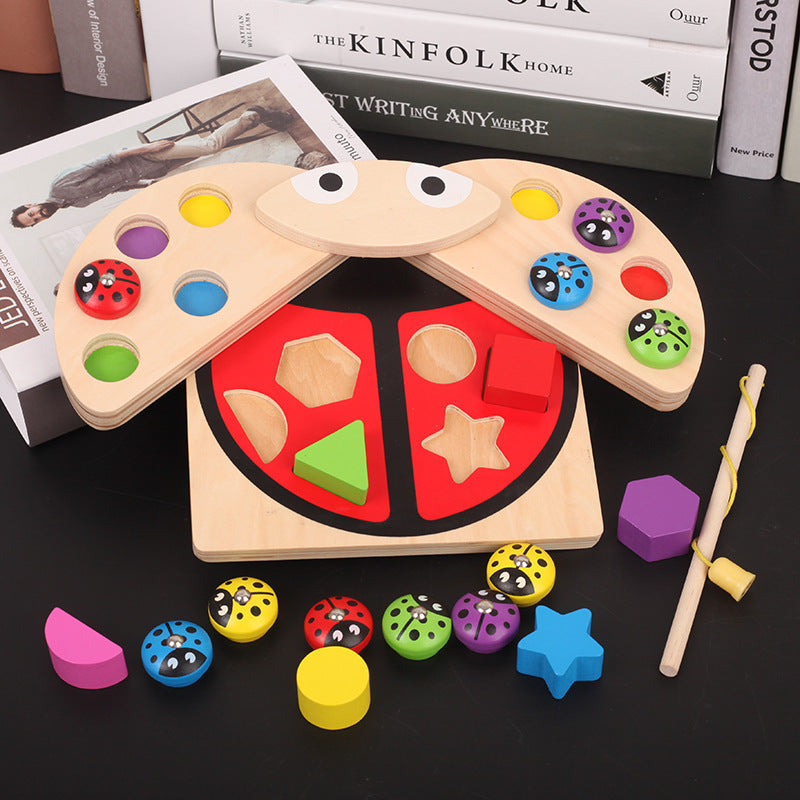 Wooden Magnetic Fishing Game Set