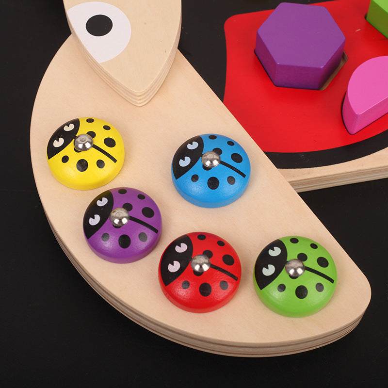 Wooden Magnetic Fishing Game Set