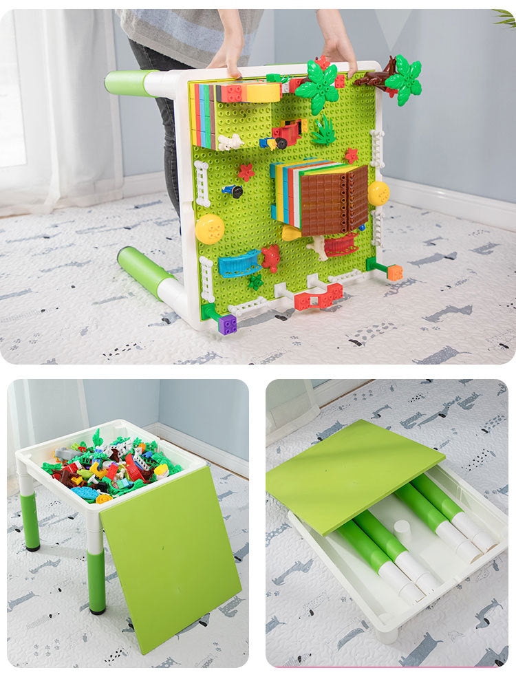Liftable Multi-functional Building Blocks Table
