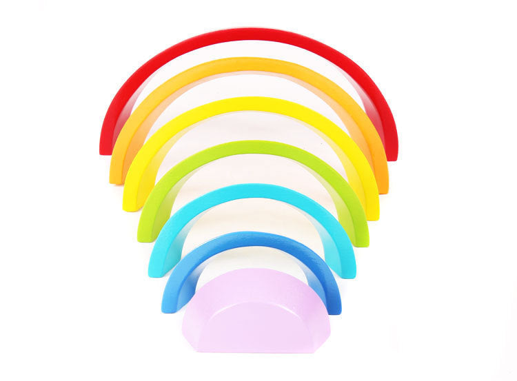 Wooden Colour Sort Rainbow