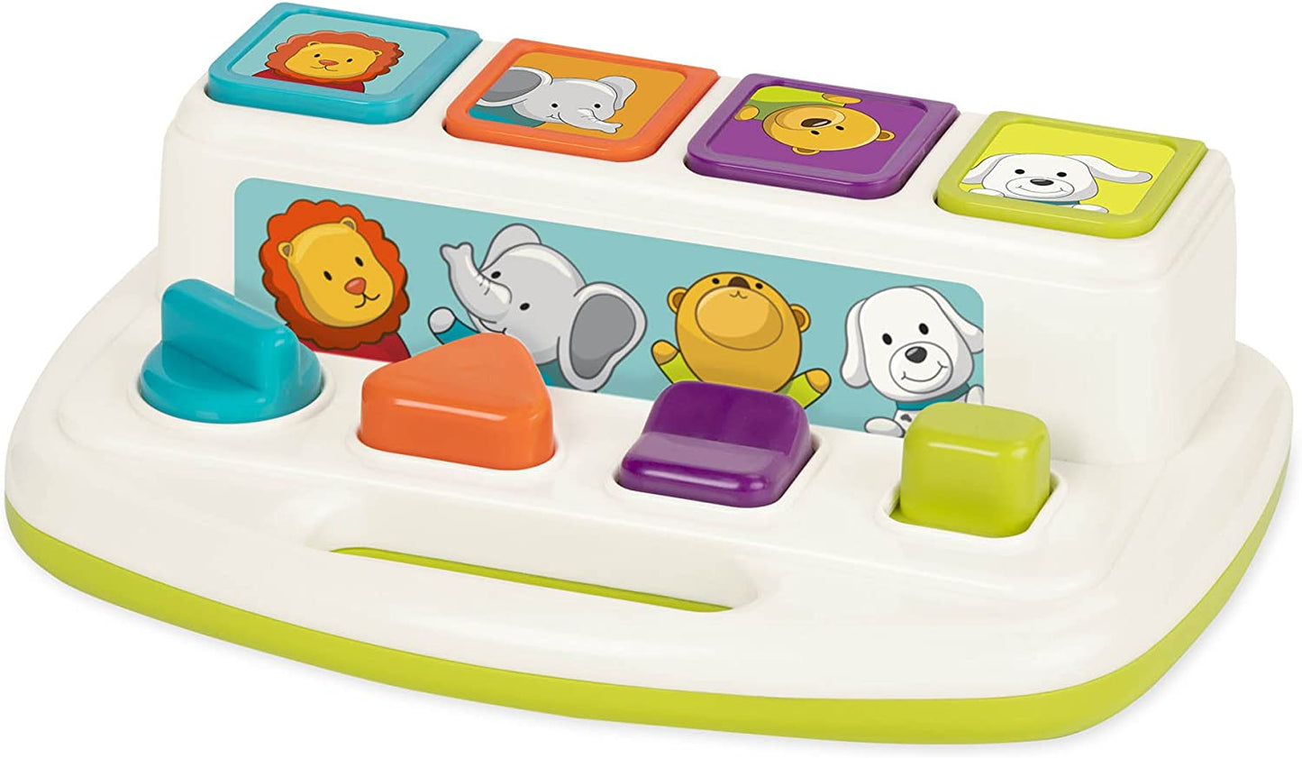 Battat Pop Up Pals Color Sorting Animal Push & Pop up Toys