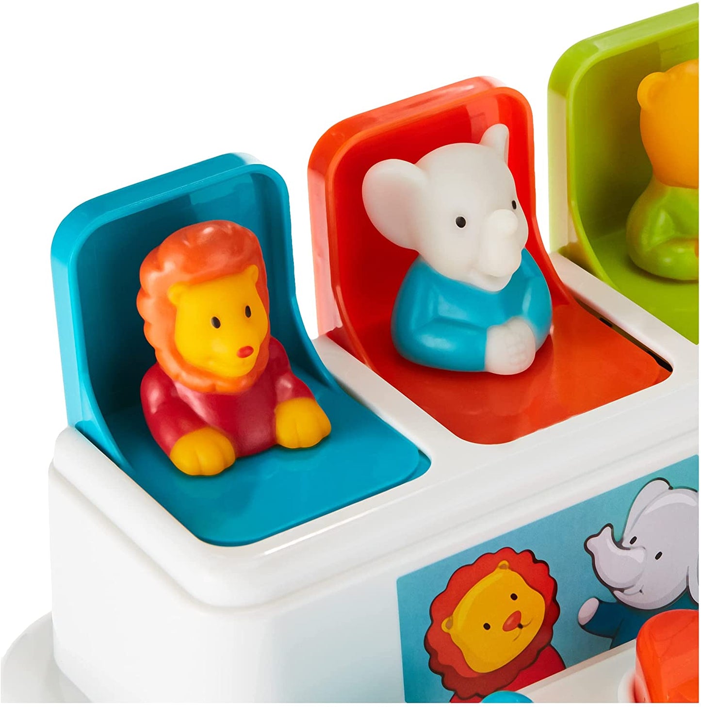 Battat Pop Up Pals Color Sorting Animal Push & Pop up Toys
