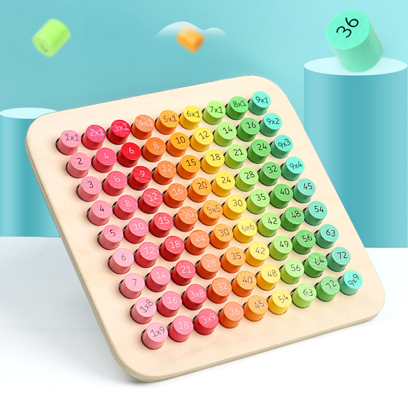 Wooden Multiplication Table Board