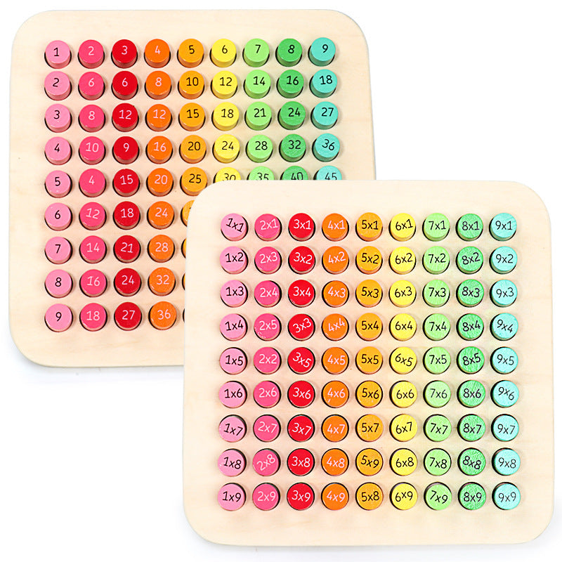 Wooden Multiplication Table Board