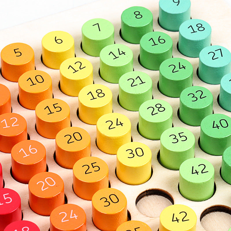 Wooden Multiplication Table Board