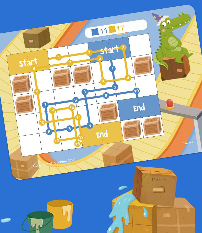 Little Crocodile Push the Box