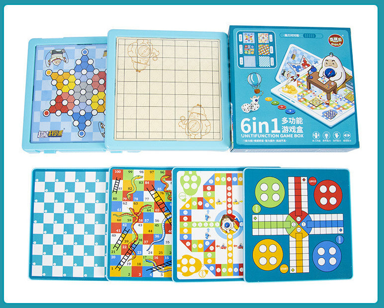 QIQILE 6 in 1 Multifunction Game Box