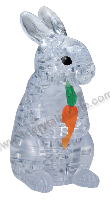 3D Crystal Puzzle - White Rabbit