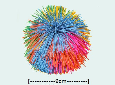Tossing rubber band ball