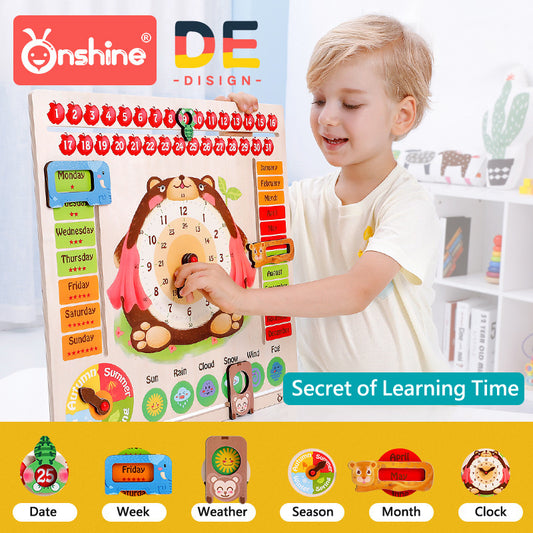 Onshine小熊時間認知板