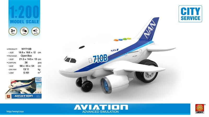 AVIATION Airplane w/ light and sound