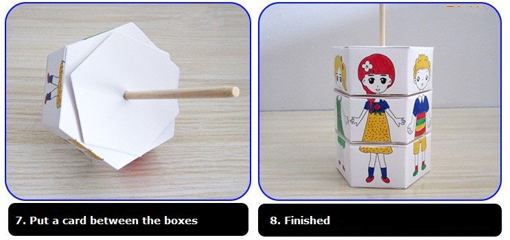 DIY Turn and Twist Block clothes changing doll