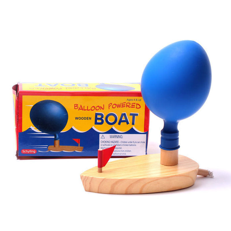Balloon Powered Wooden Boat