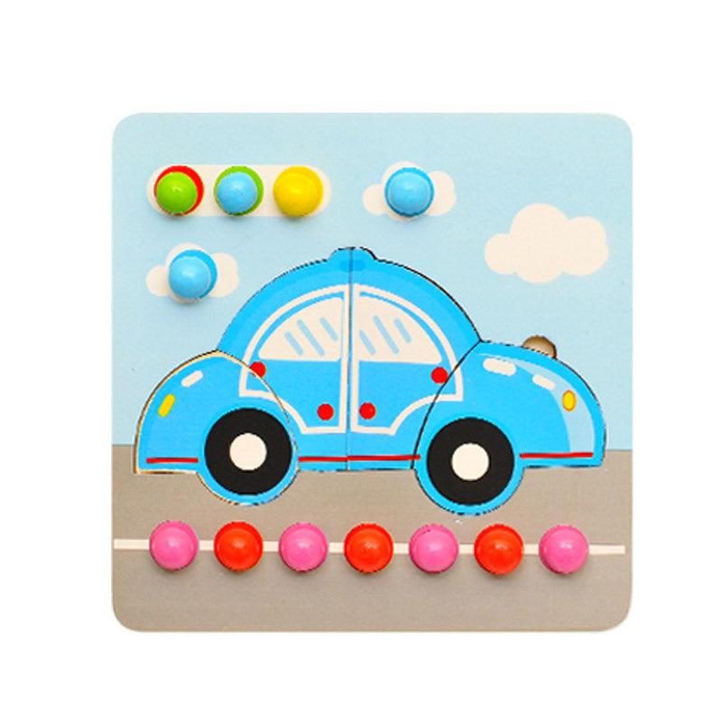 Tweezers beads Wooden Puzzle