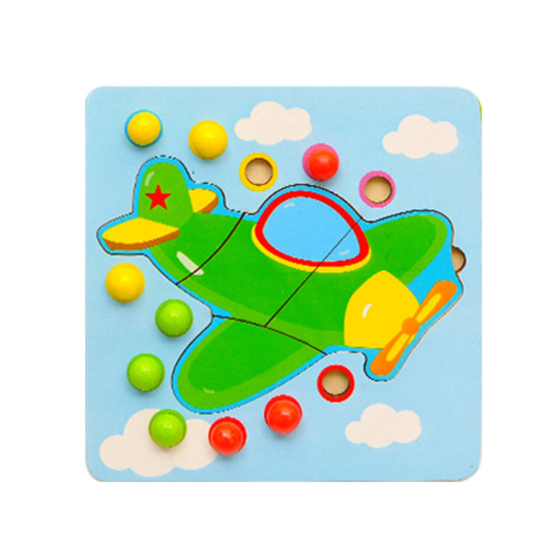 Tweezers beads Wooden Puzzle