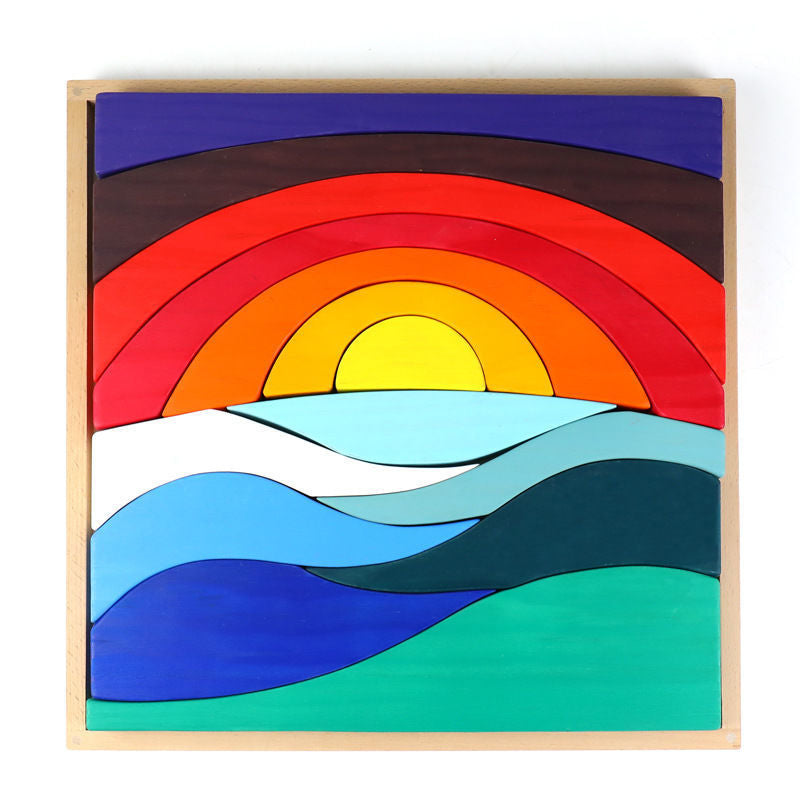 Wooden Creative Construction Blocks