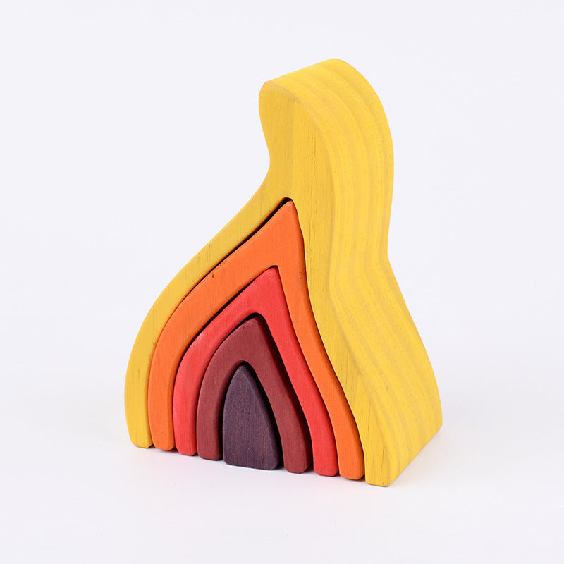Wooden Creative Construction Blocks