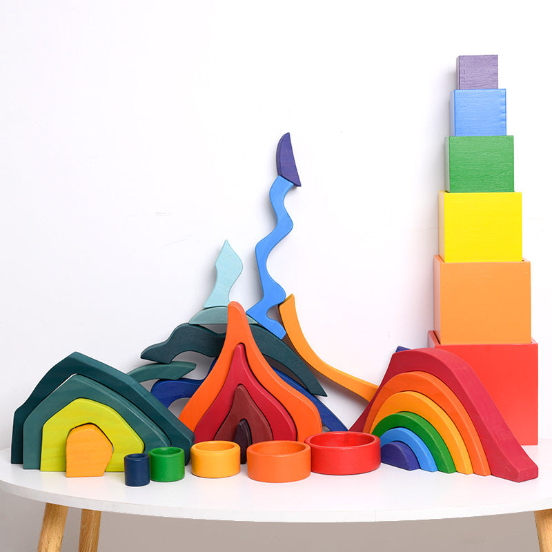Wooden Creative Construction Blocks